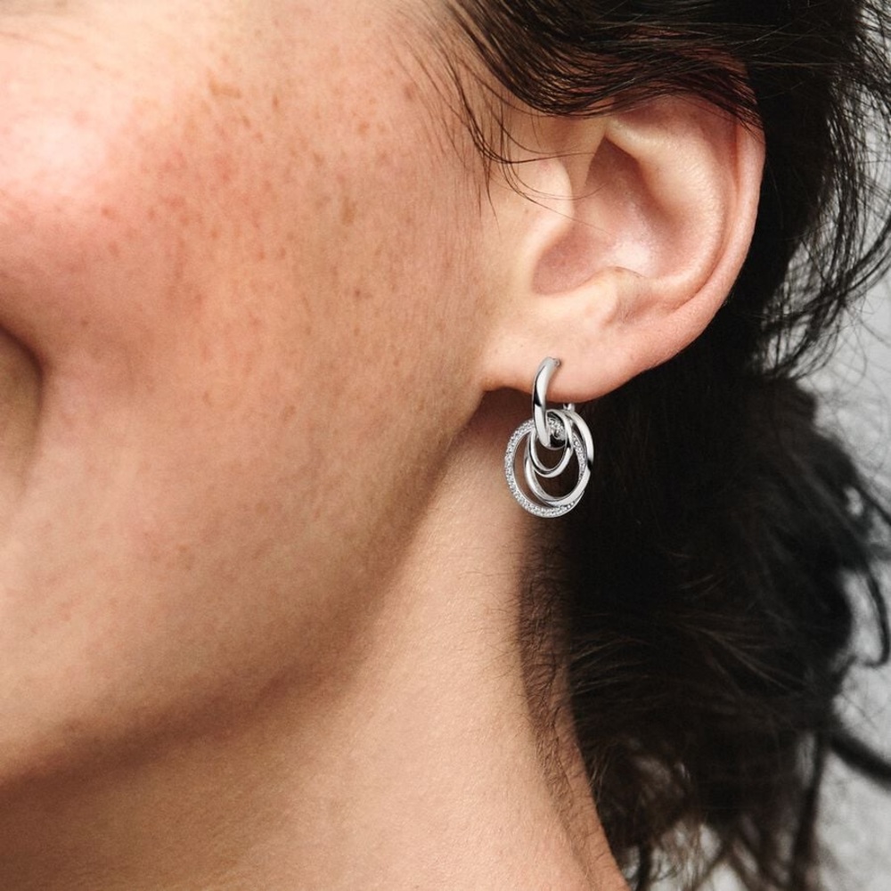Pandora Family Always Encircled Hoop Earrings $95 Mother’s Day